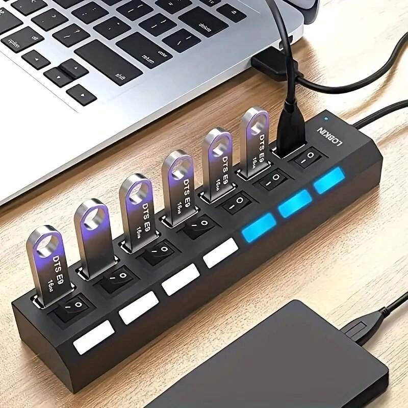 Desk Setup Usb Hub - Szybki 4/7 portów USB HUB 2.0