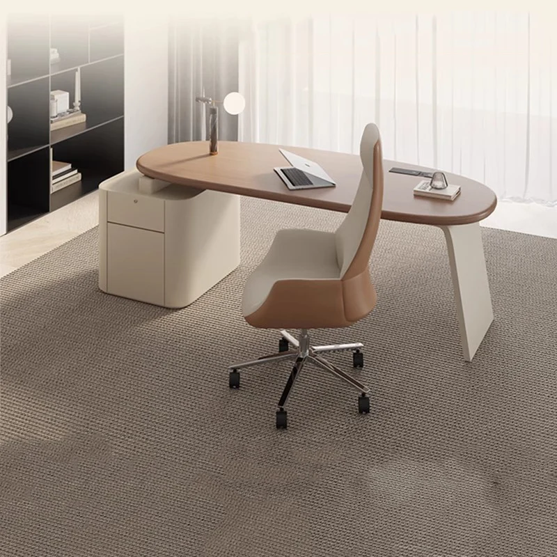 L Shaped Desk Setup - Sypialnia Biurko na laptopa Szafki na