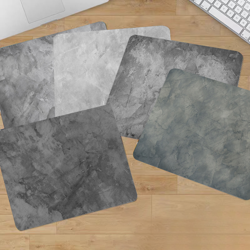 Desk Setup Grey - Podkładka pod mysz Szara tekstura Akcesoria