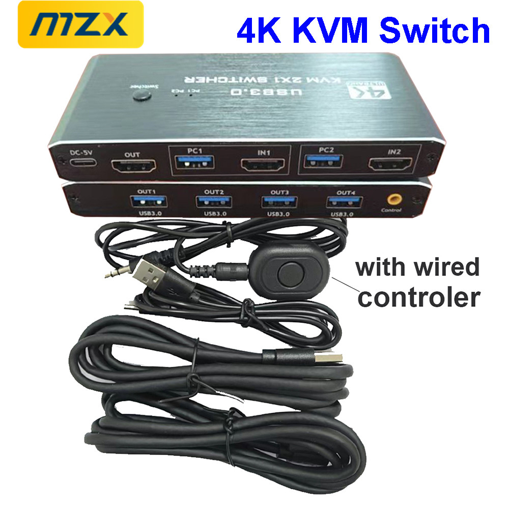 Desk Setup Usb Hub - Przełącznik KVM 4K 60Hz Hub USB