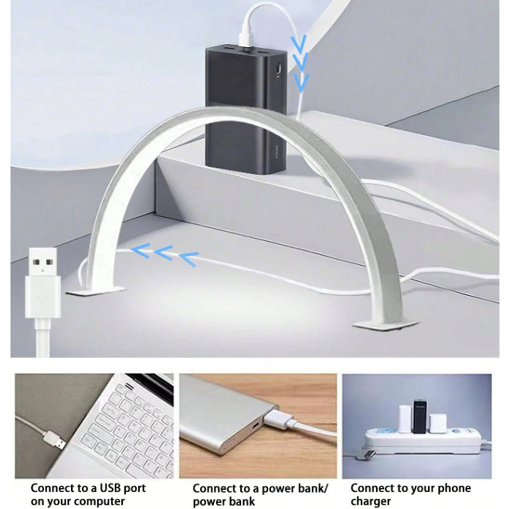 Desk Setup Lamp - Lampa do paznokci 40/66CM, lampa stołowa