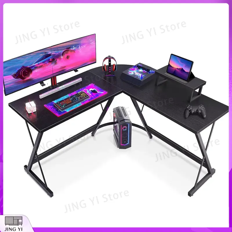 L Shaped Desk Setup - Biurko gamingowe w kształcie litery L