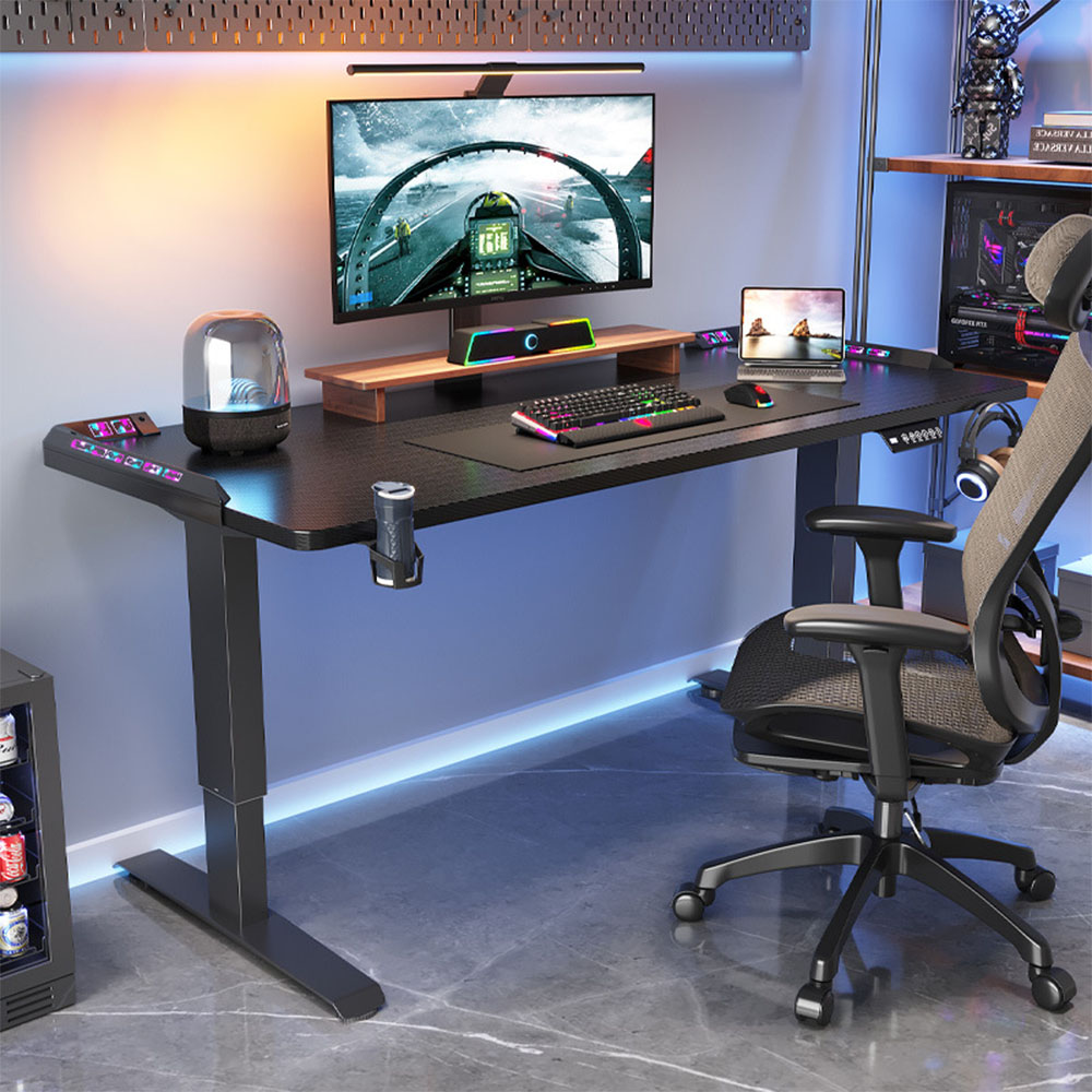 Desk Setup Pc - Biurko z regulacją wysokości, elektryczne biurko