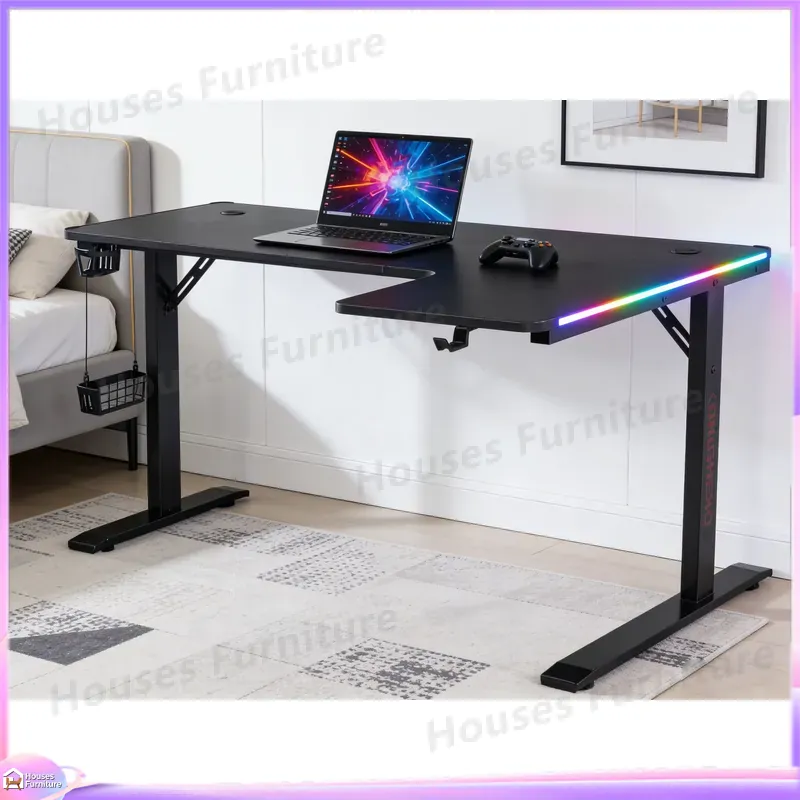 Desk Setup Pc - Duże biurko gamingowe 160 cm z