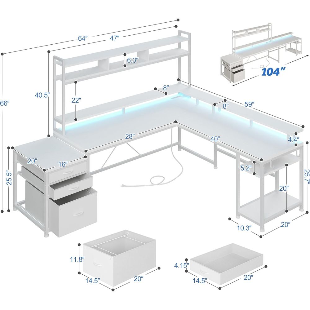 Biurko w kształcie litery L o  – L Shaped Desk Setup recenzja i cena