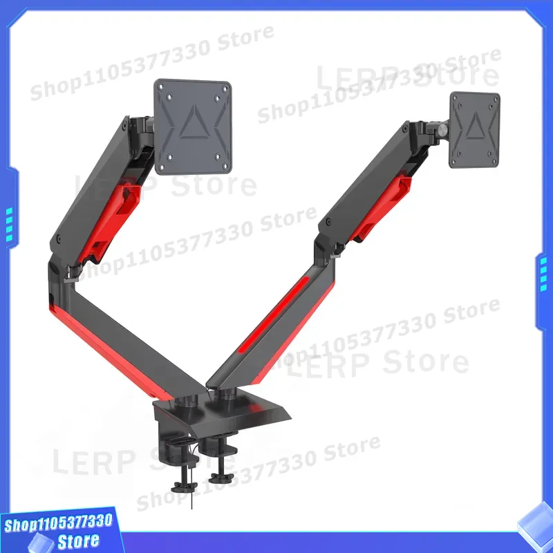 Aluminiowe podwójne uchwyty na – Desk Setup With Monitor Arm recenzja i cena