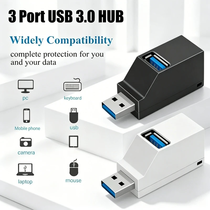 Hub USB 3.0 2.0 z obrotowymi p – Desk Setup Usb Hub recenzja i cena