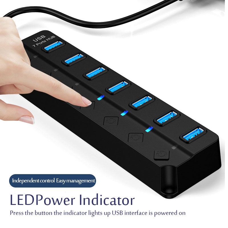Hub USB 3.0 7 w 1, rozdzielacz – Desk Setup Usb Hub recenzja i cena
