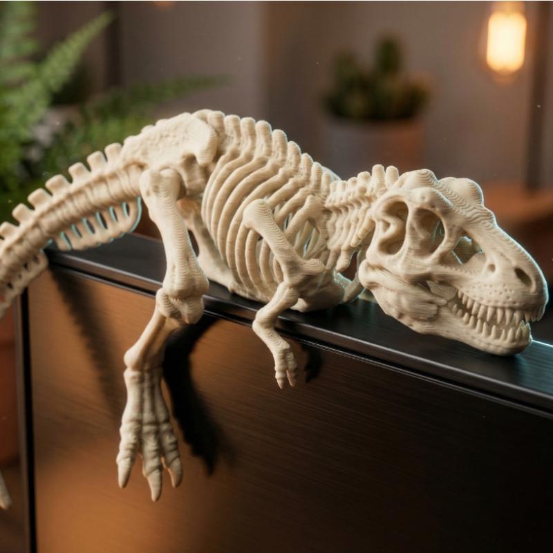 Śpiący Tyranozaur Rex Monitor  – Desk Setup Gift Ideas recenzja i cena