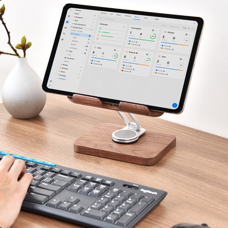 Stojak na iPada z czarnego orz – Desk Setup For Studying recenzja i cena