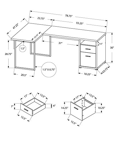 I 7257 Biurko komputerowe, biu – L Shaped Desk Setup recenzja i cena