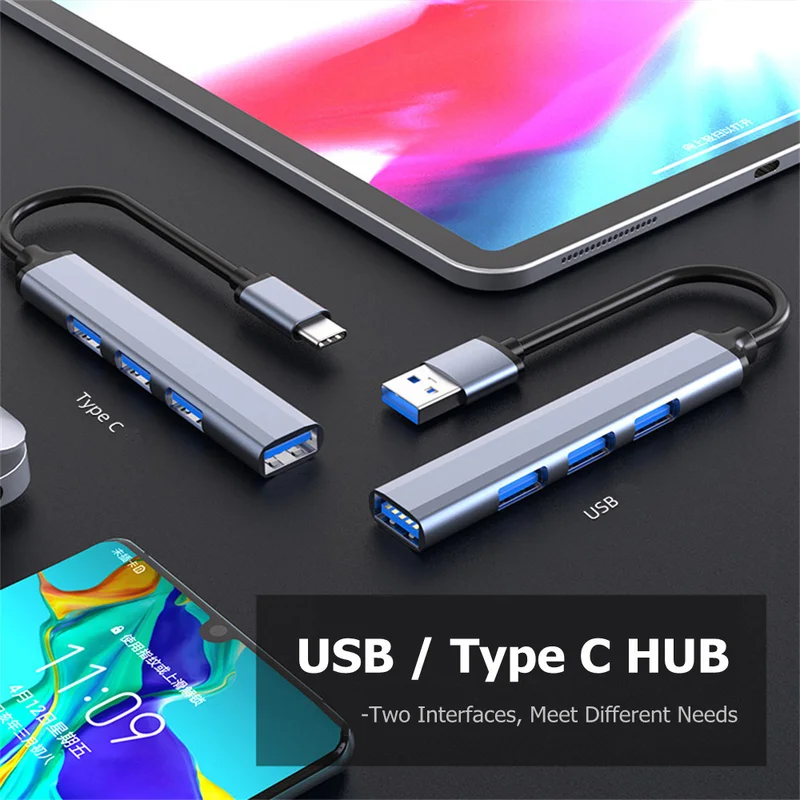 4-portowy koncentrator USB-C 3 – Desk Setup Usb Hub recenzja i cena
