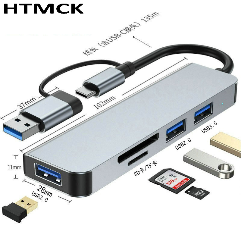 Hub USB-C 8 w 2, wieloportowa  – Desk Setup Usb Hub recenzja i cena