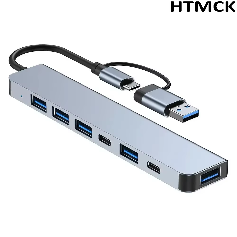 Hub USB-C 8 w 2, wieloportowa  – Desk Setup Usb Hub recenzja i cena