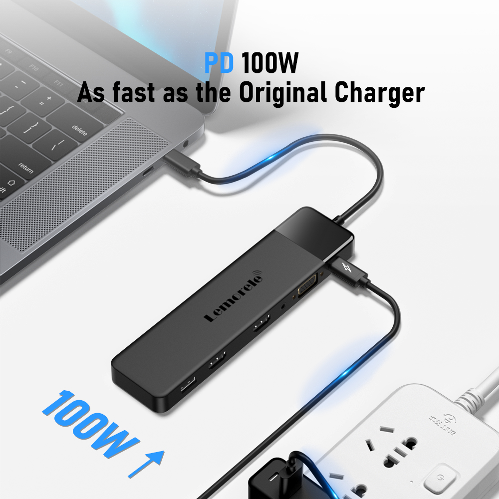 Lemorele 13-w-1 USB C HUB 4K30 – Desk Setup Usb Hub recenzja i cena
